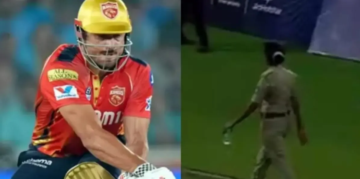 powerful Marcus Stoinis hit a six in the IPL 2025 season with Gujarat Titans (GT) playing against Punjab Kings (PBKS),